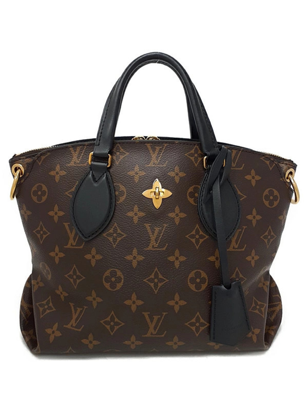 Louis Vuitton Monogram Flower Zipped Tote Handbag